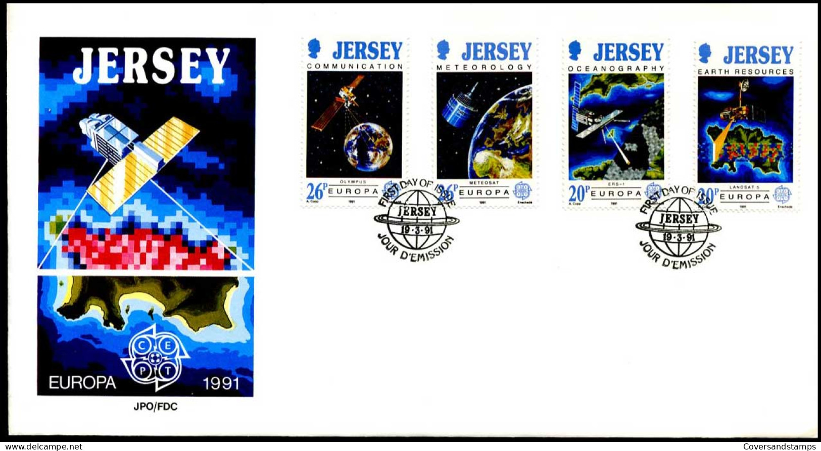  Jersey - FDC - Europa CEPT 1991 - 1991