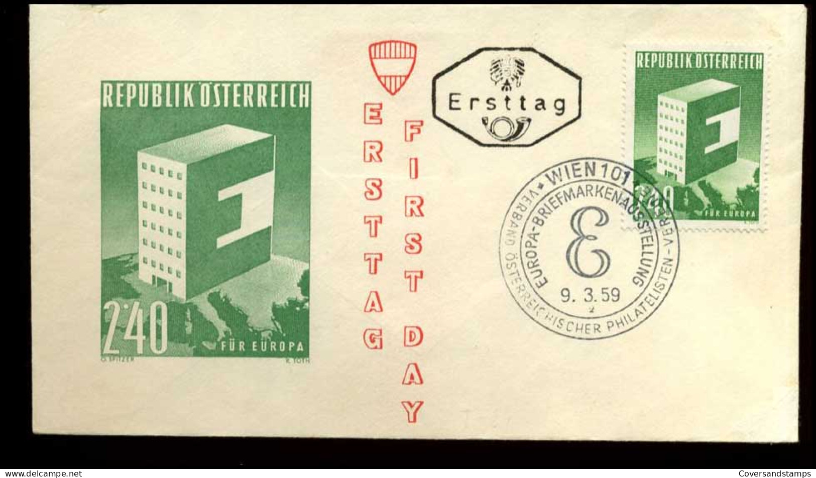  Oostenrijk - FDC - Europa CEPT 1959 - 1959