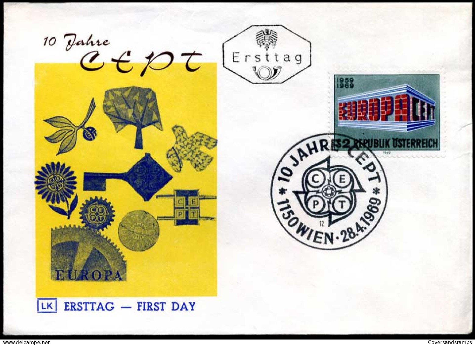  Oostenrijk - FDC - Europa CEPT 1969 - 1969