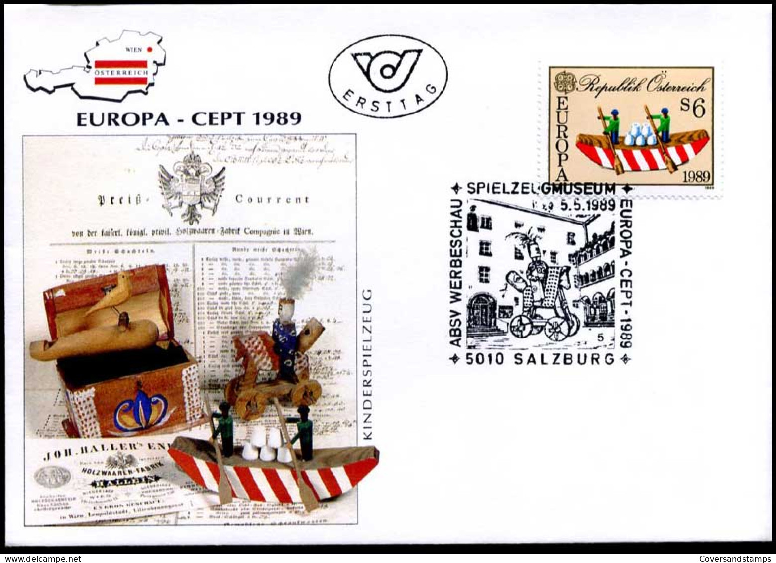  Oostenrijk - FDC - Europa CEPT 1989 - 1989