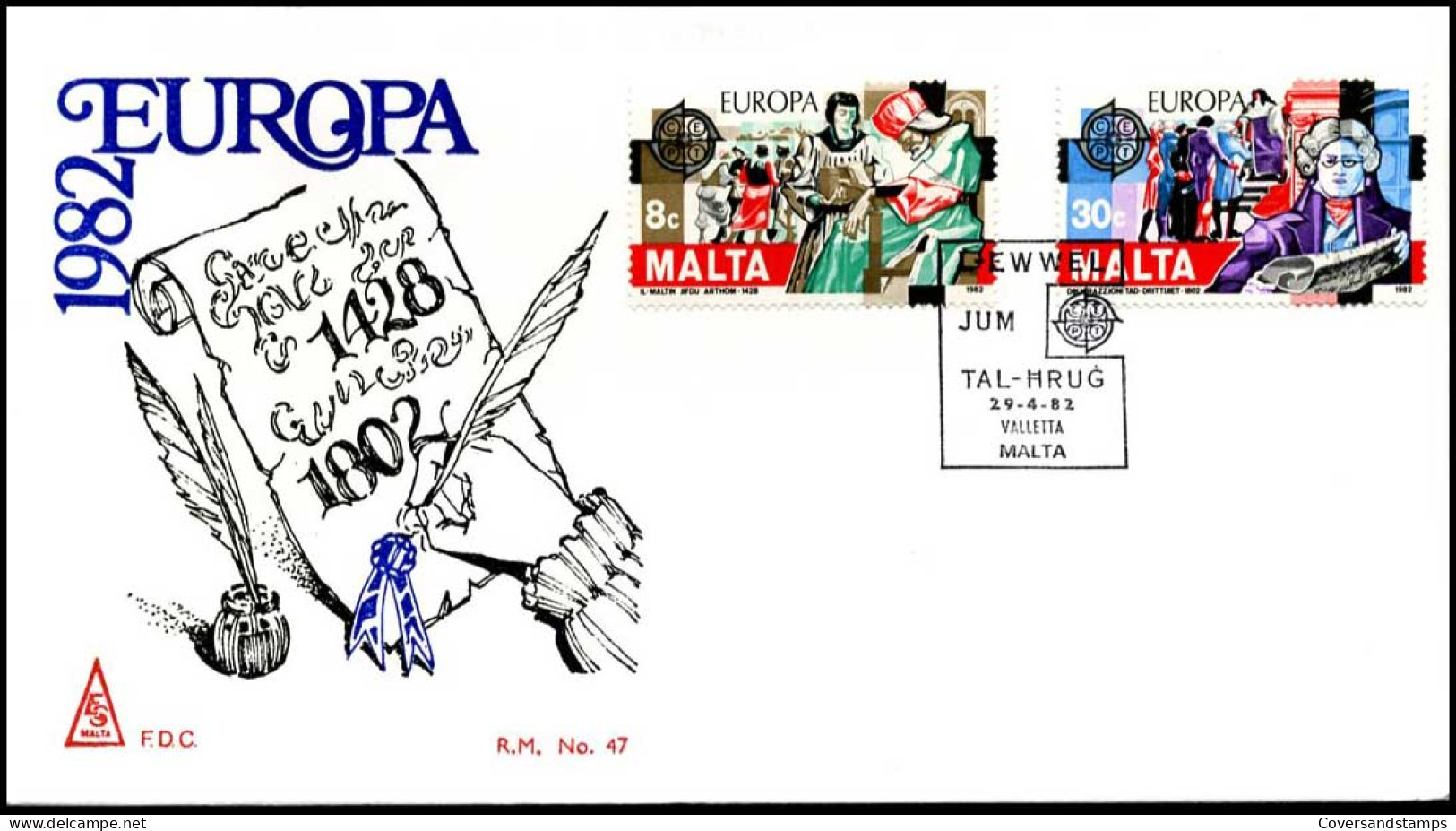  Malta - FDC - Europa CEPT 1982 - 1982