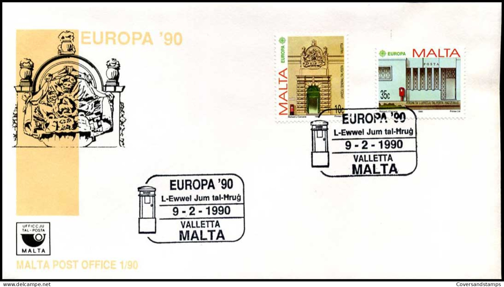  Malta - FDC - Europa CEPT 1990 - 1990
