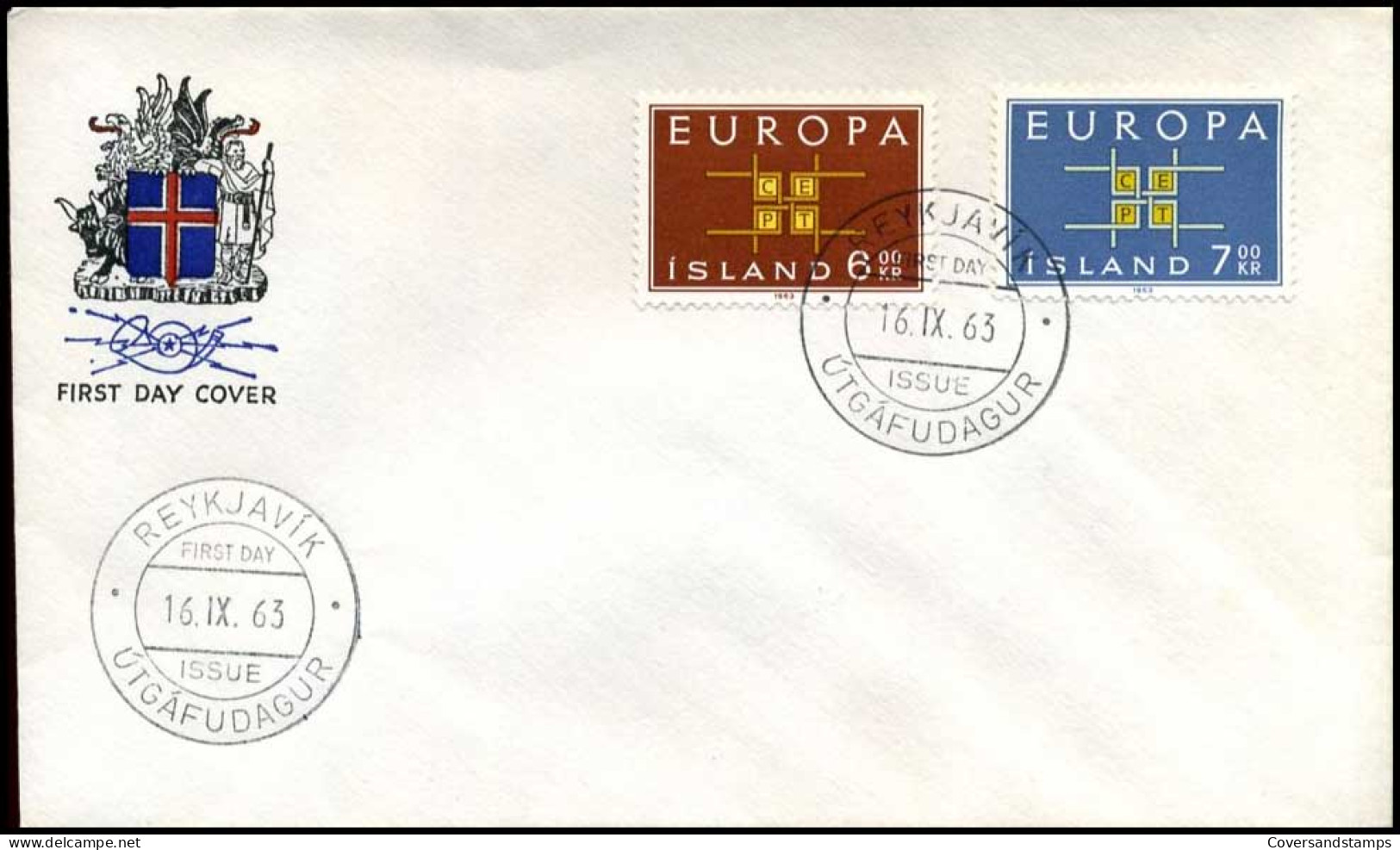  IJsland - FDC - Europa CEPT 1963 - 1963