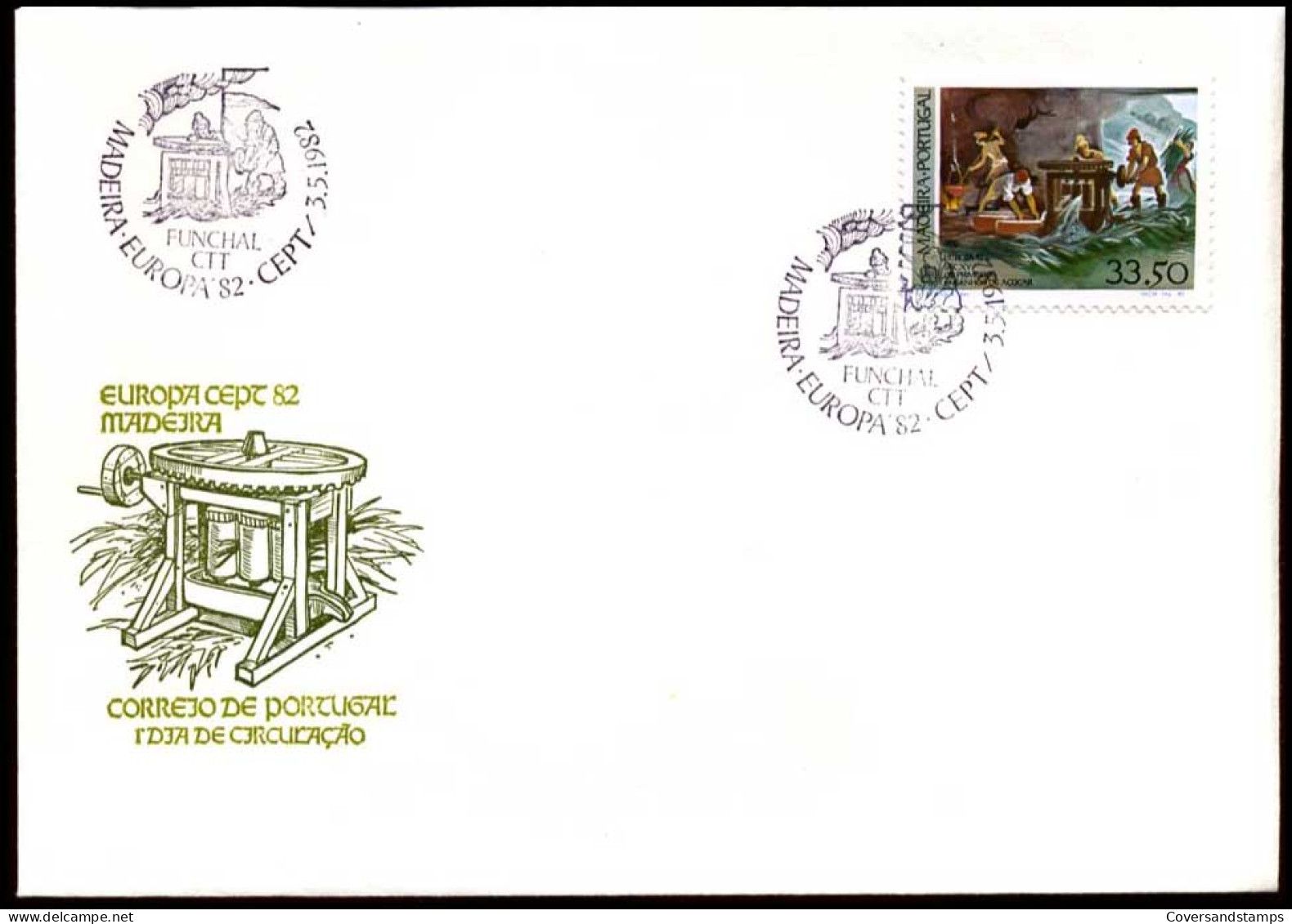  Madeira - FDC - Europa CEPT 1982 - 1982