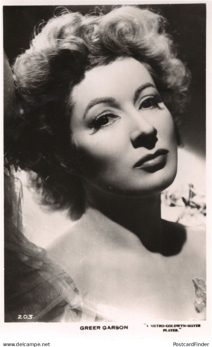 Greer Garson Film Actress Vintage Rare Real Photo Postcard - Schauspieler Und Komiker