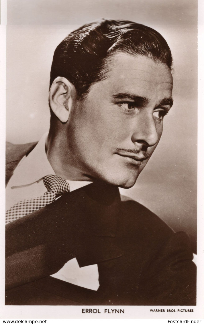 Errol Flynn Picturegoer Vintage PB Photo Postcard - Attori E Comici 