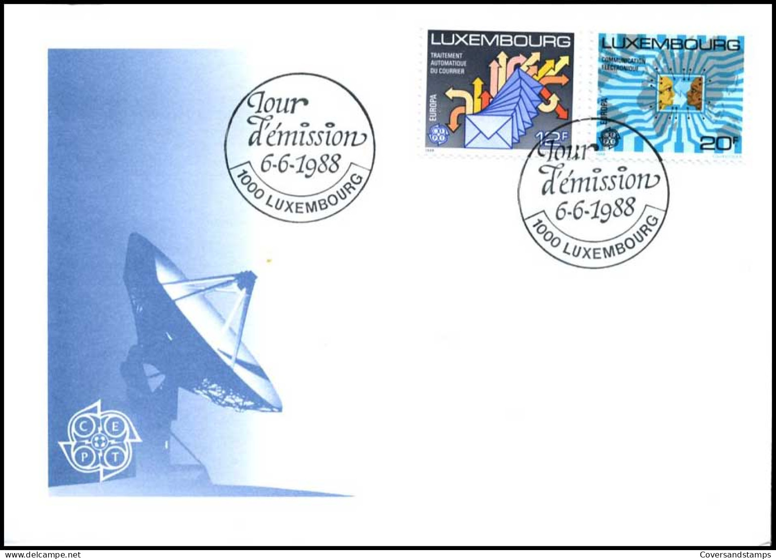  Luxembourg - FDC - Europa CEPT 1988 - 1988