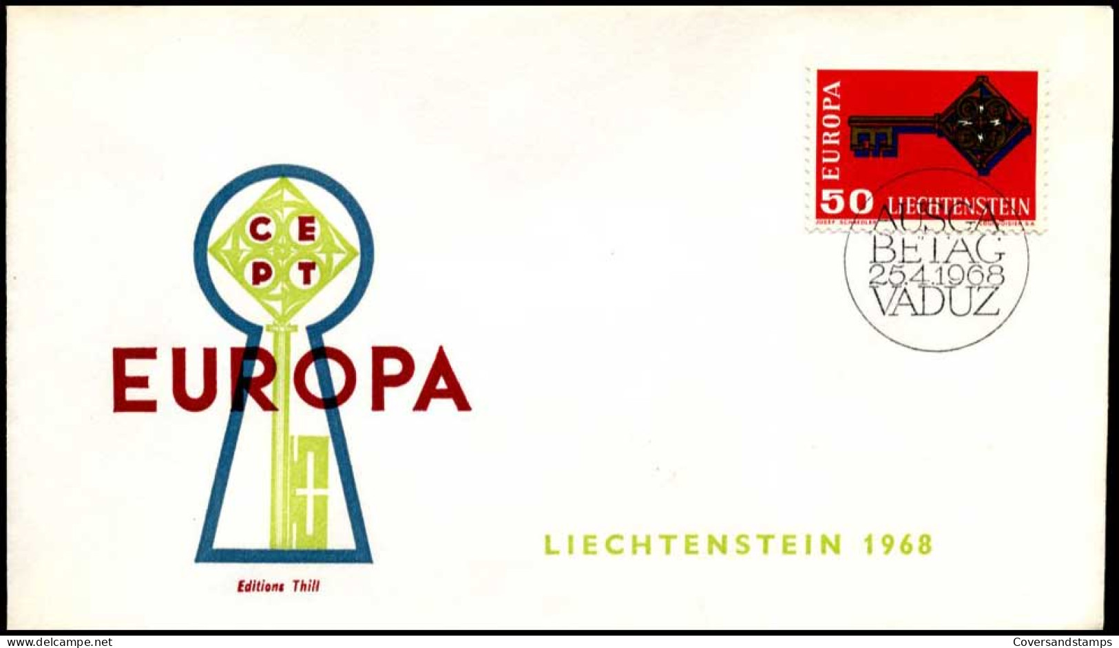  Liechtenstein - FDC - Europa CEPT 1968 - 1968