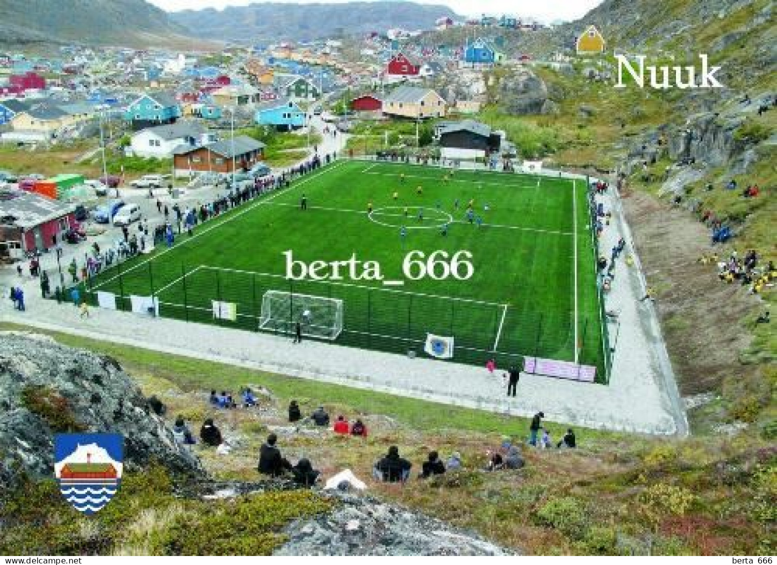 Greenland Nuuk Football Stadium New Postcard - Grönland