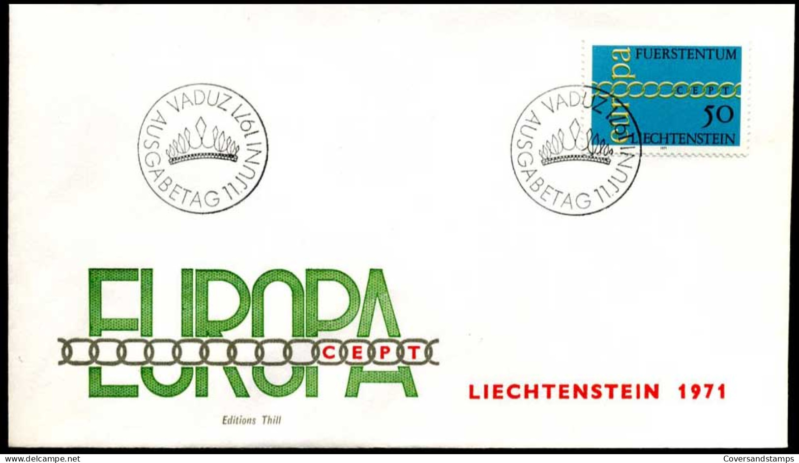  Liechtenstein - FDC - Europa CEPT 1971 - 1971