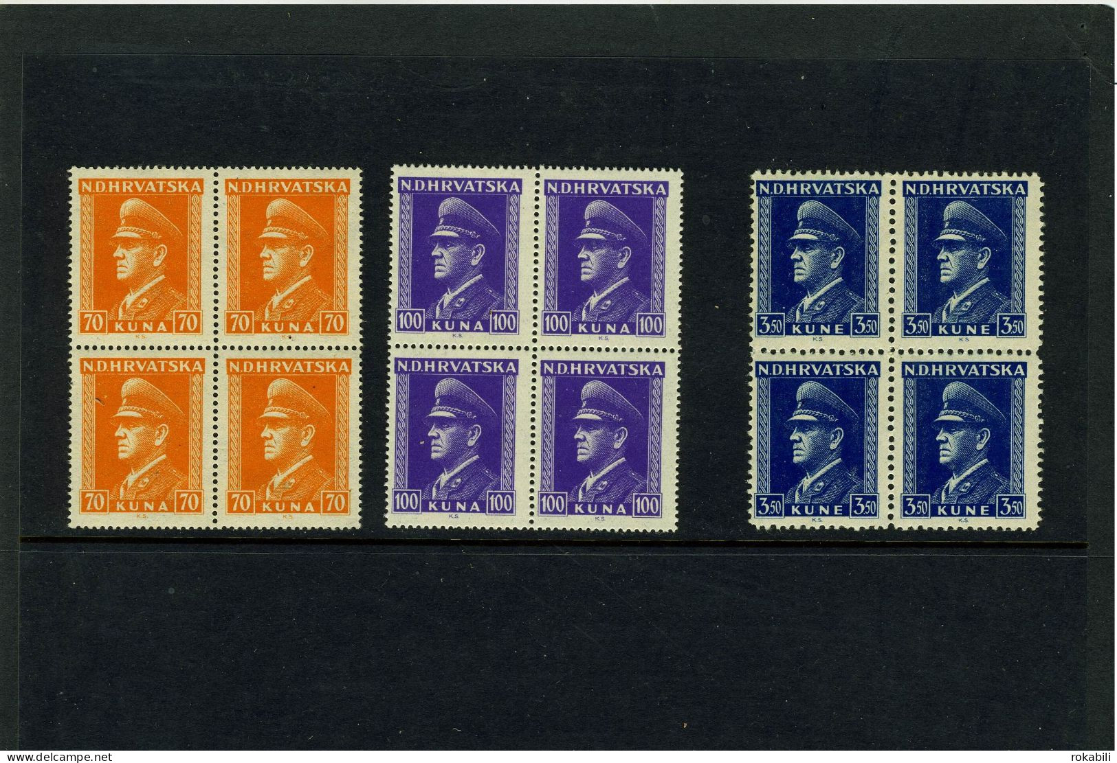 CROATIA NDH 1943...A. Pavelic...complette..MNH**!!!57 - Kroatien