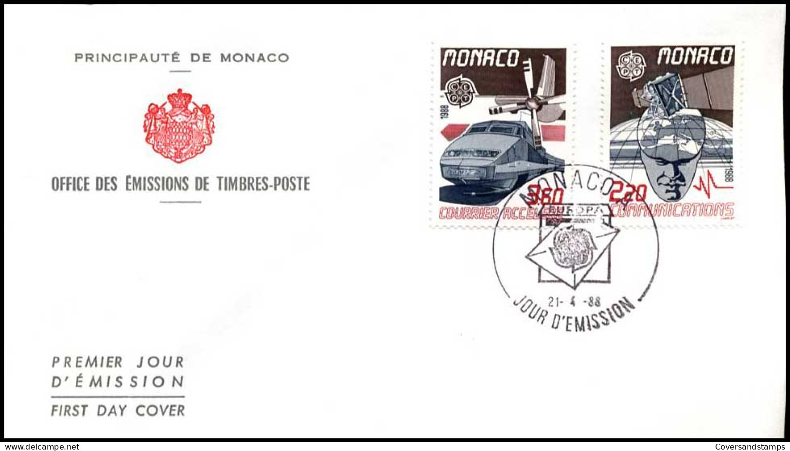  Monaco - FDC - Europa CEPT 1988 - 1988