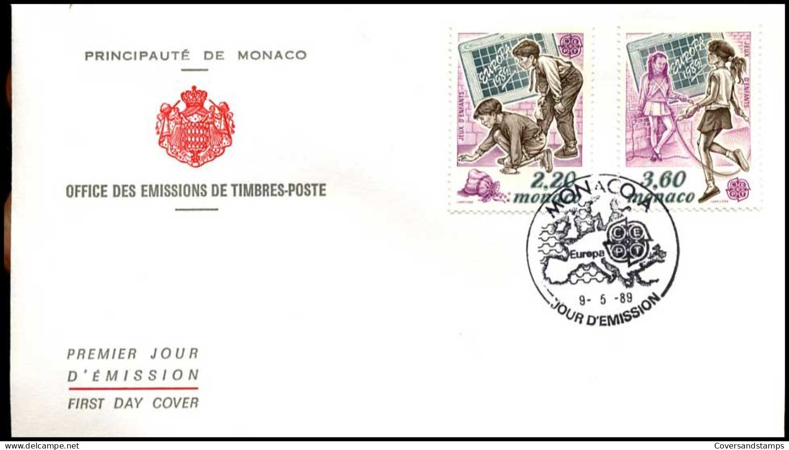  Monaco - FDC - Europa CEPT 1989 - 1989