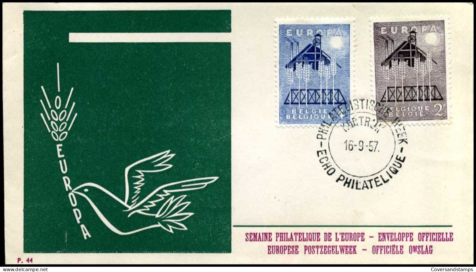  België / Belgique / Belgium - FDC - Europa CEPT 1957 - 1957