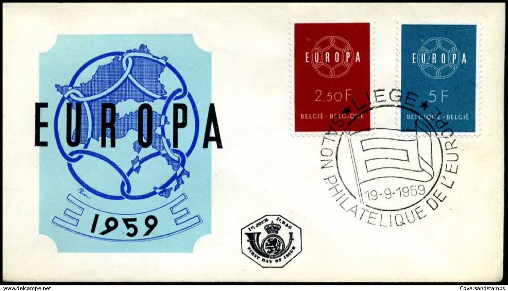  België / Belgique / Belgium - FDC - Europa CEPT 1959 - 1959