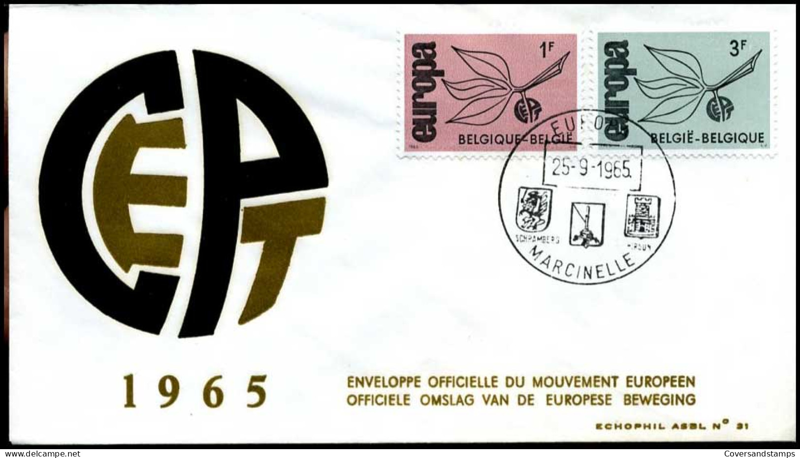  België / Belgique / Belgium - FDC - Europa CEPT 1965 - 1965