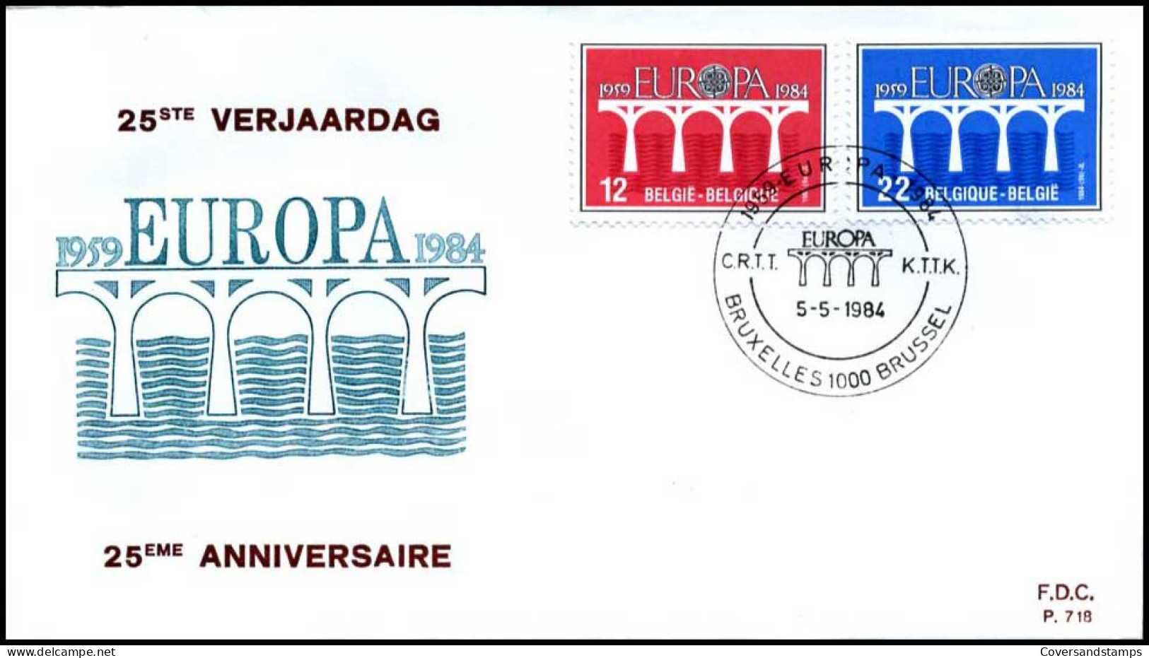  België / Belgique / Belgium - FDC - Europa CEPT 1984 - 1984