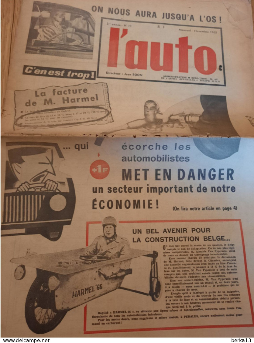 Revue L'Auto N°11 - Novembre 1965 - Auto/Motor