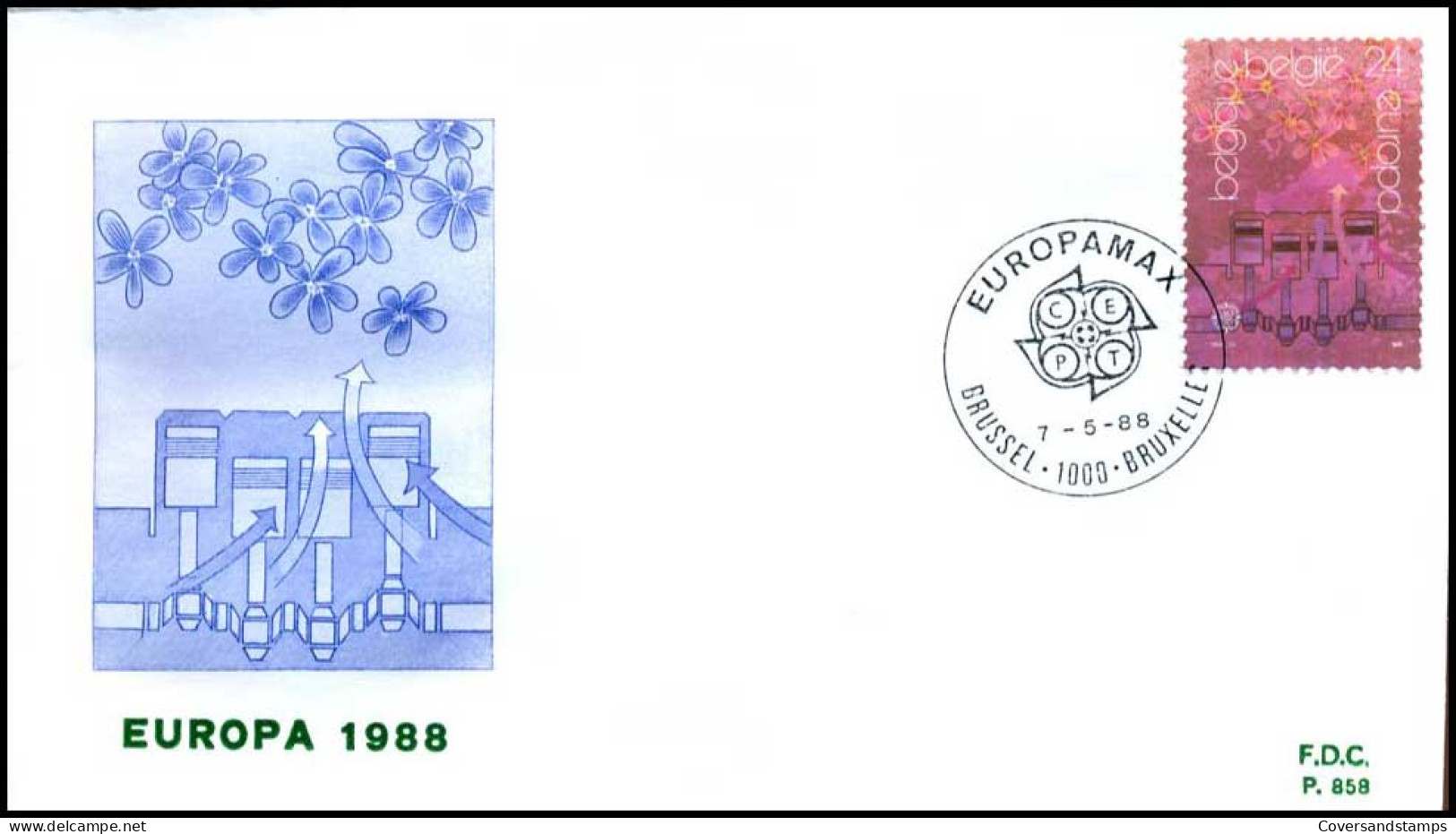  België / Belgique / Belgium - FDC - Europa CEPT 1988 - 1988