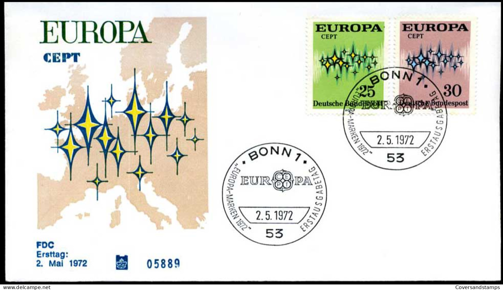  Bundespost - FDC - Europa CEPT 1972 - 1972