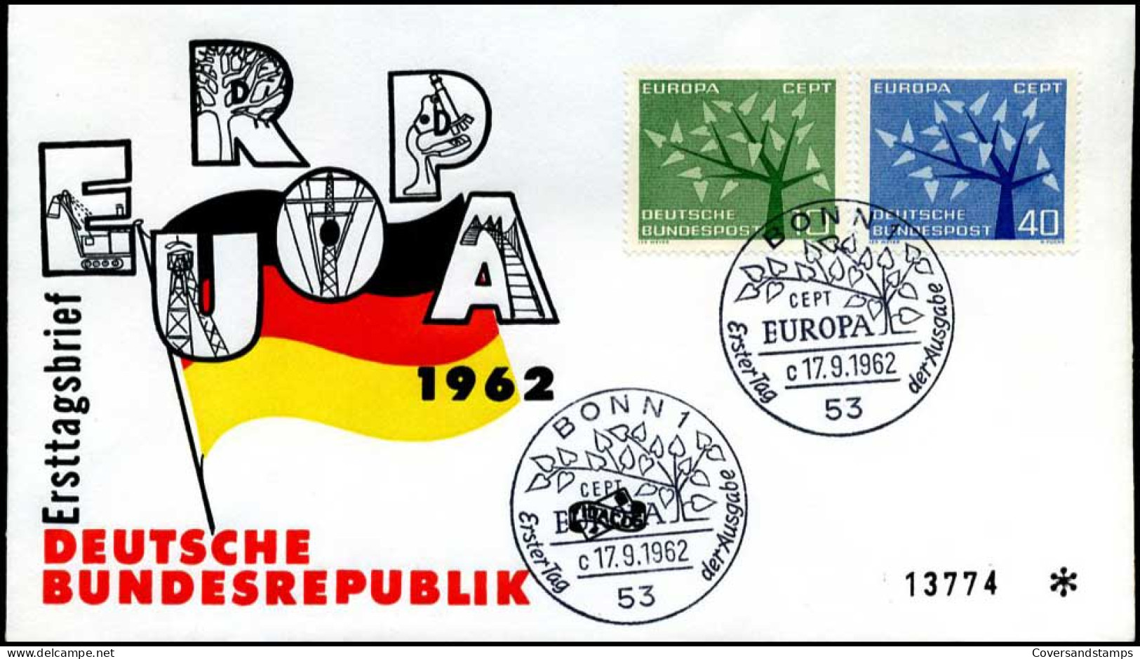  Bundespost - FDC - Europa CEPT 1962 - 1962