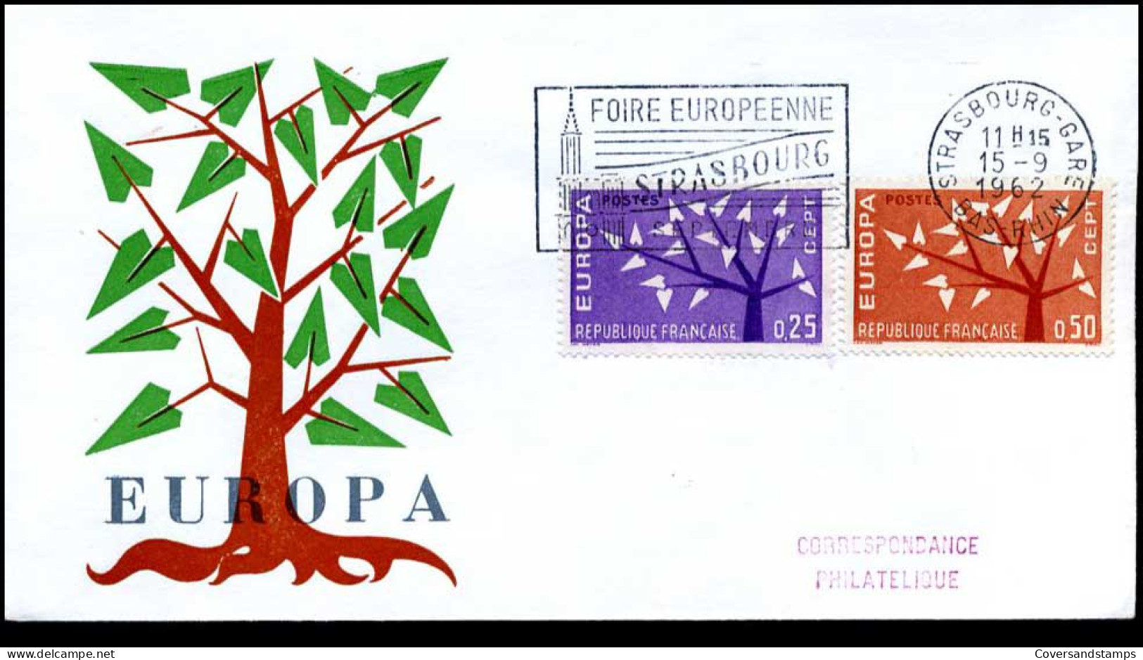  France - FDC - Europa CEPT 1962 - 1962