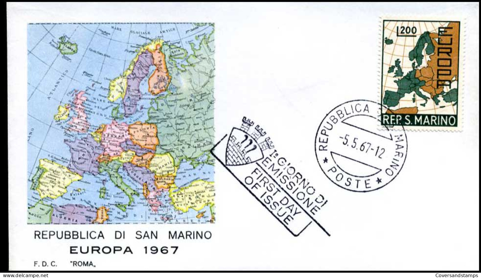  San-Marino - FDC - Europa CEPT 1967 - 1967