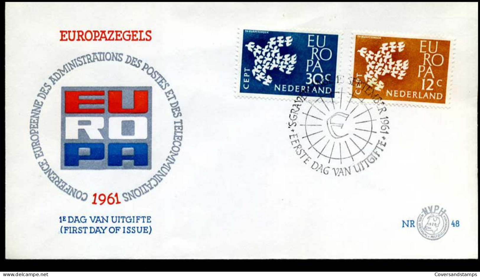  Nederland - FDC - Europa CEPT 1961 - 1961