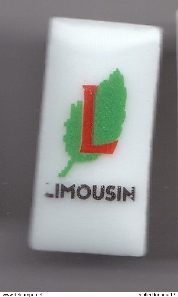 Pin's En Porcelaine Thosca Limoges  L  Limousin Réf 7681JL - Steden