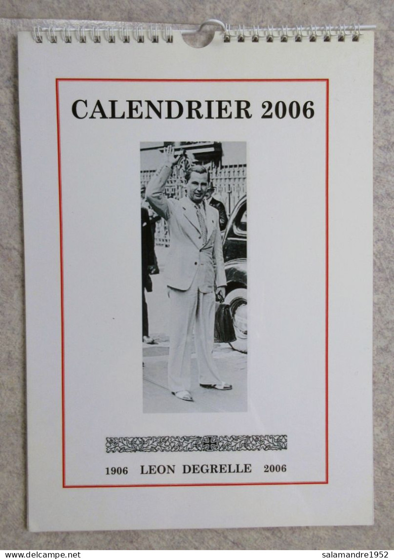 Calendrier Légion Wallonie 2006 - Léon Degrelle Rex Guerre 39-45 WW2 Collaboration Belge - 1939-45