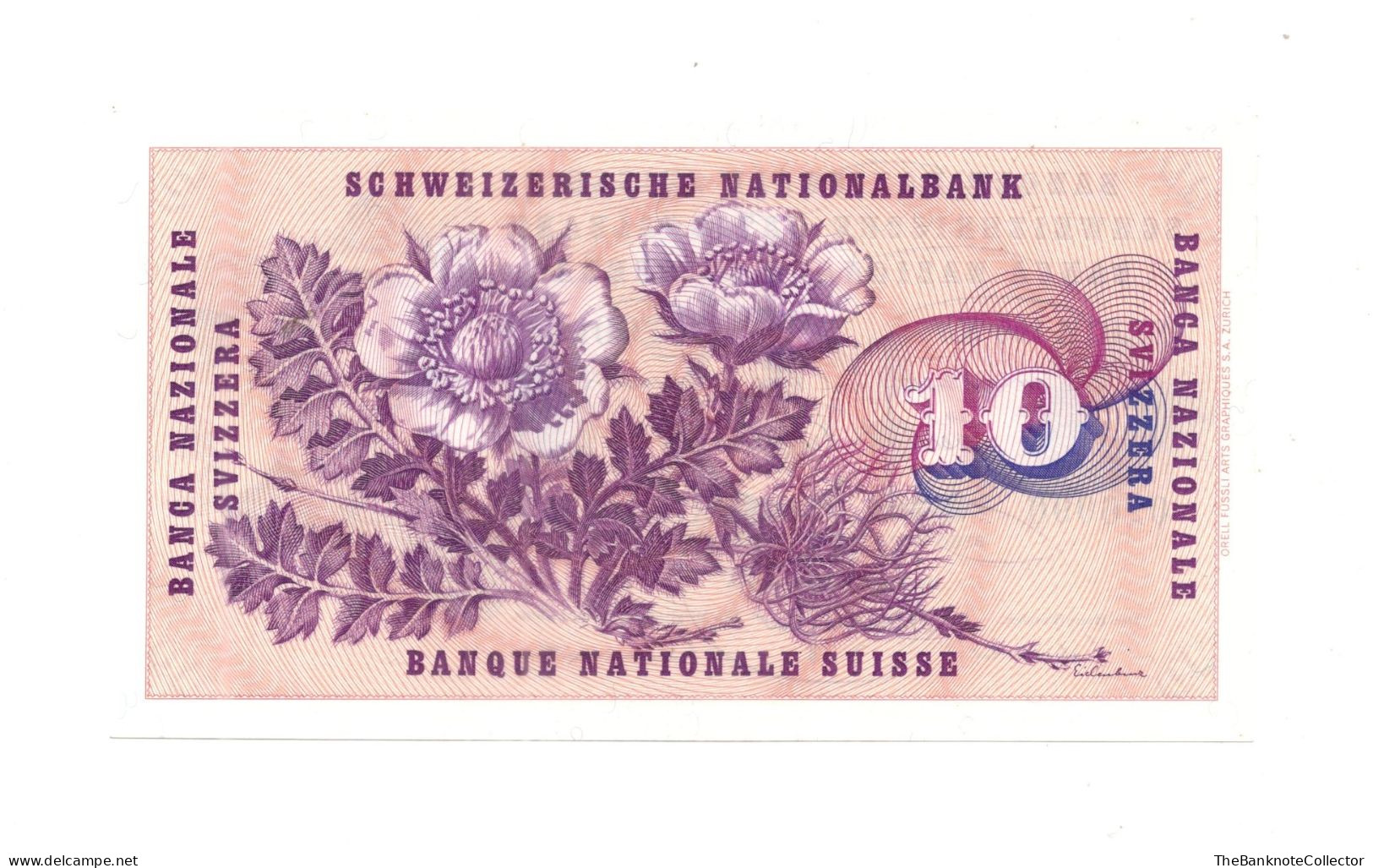 Switzerland 10 Francs 1977 P-45 UNC - Svizzera