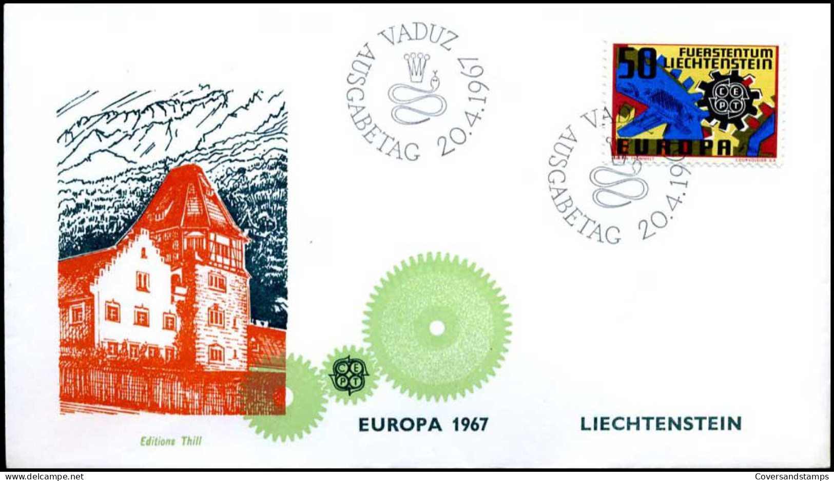  Liechtenstein - FDC - Europa CEPT 1967 - 1967