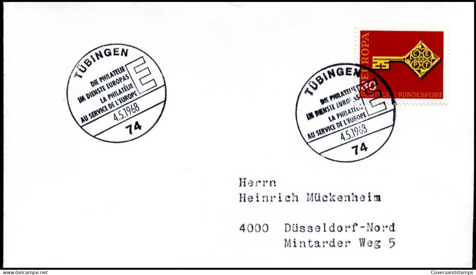  Bundespost - FDC - Europa CEPT 1968 - 1968
