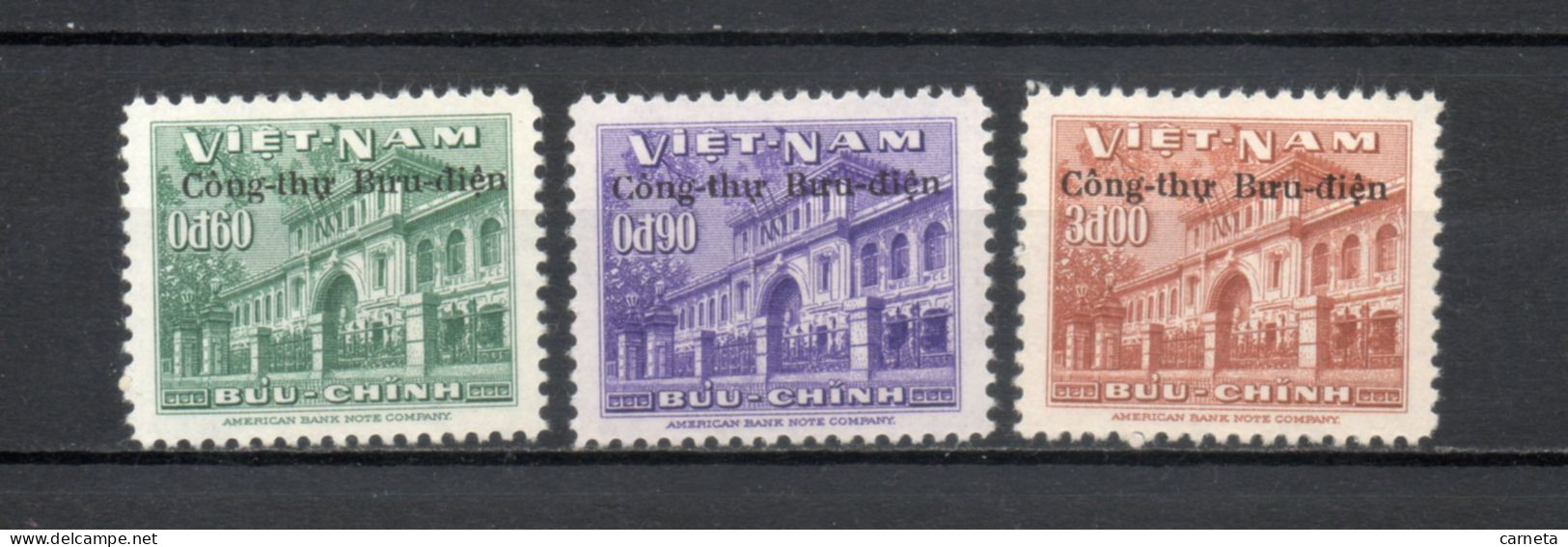 VIETNAM DU SUD   N° 53 à 55   NEUFS SANS CHARNIERE COTE 7.50€    UPU  SURCHARGE - Vietnam