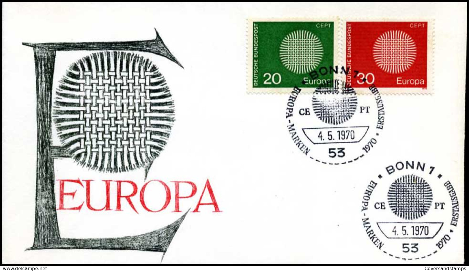  Bundespost - FDC - Europa CEPT 1970 - 1970