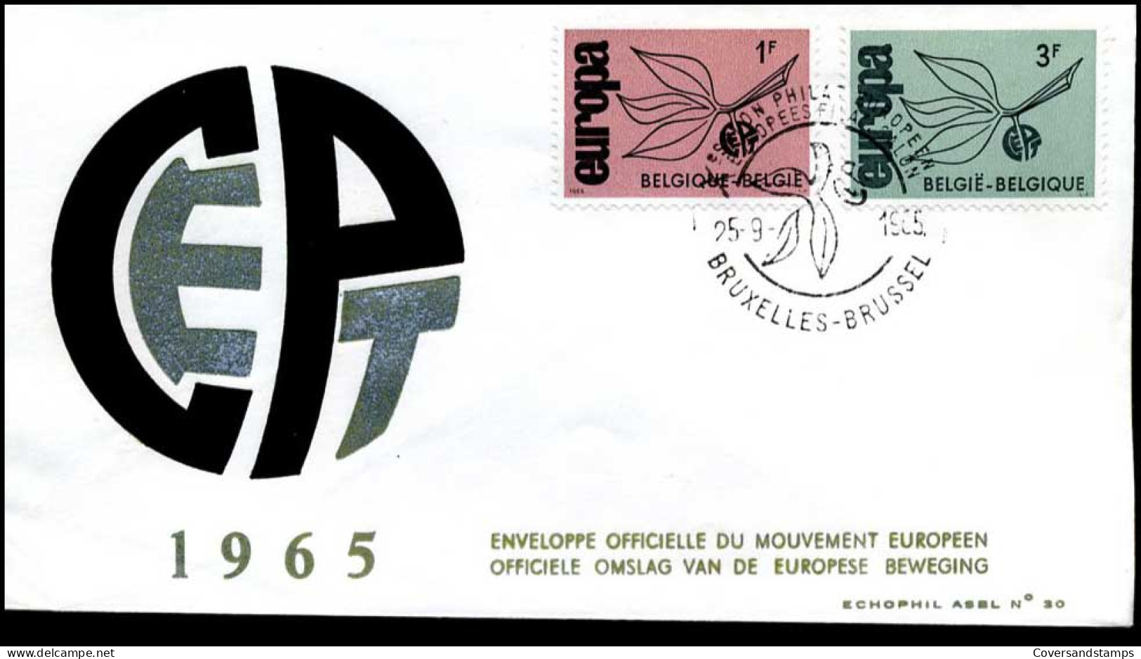  België/Belgique   - FDC - Europa CEPT 1965 - 1965