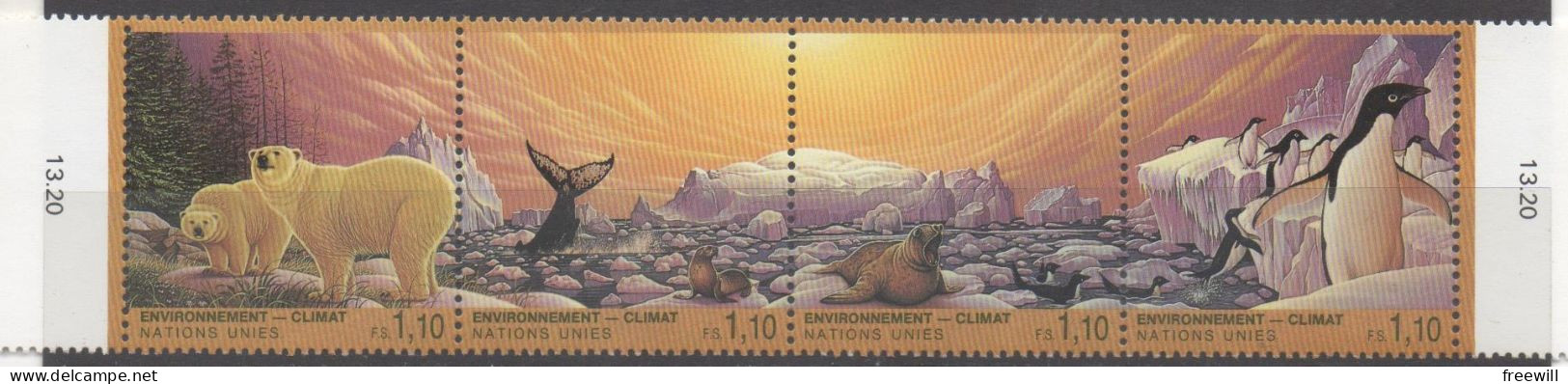 Nations Unies  United Nations Environnement Et Climatologie 1993 MNH - Unused Stamps