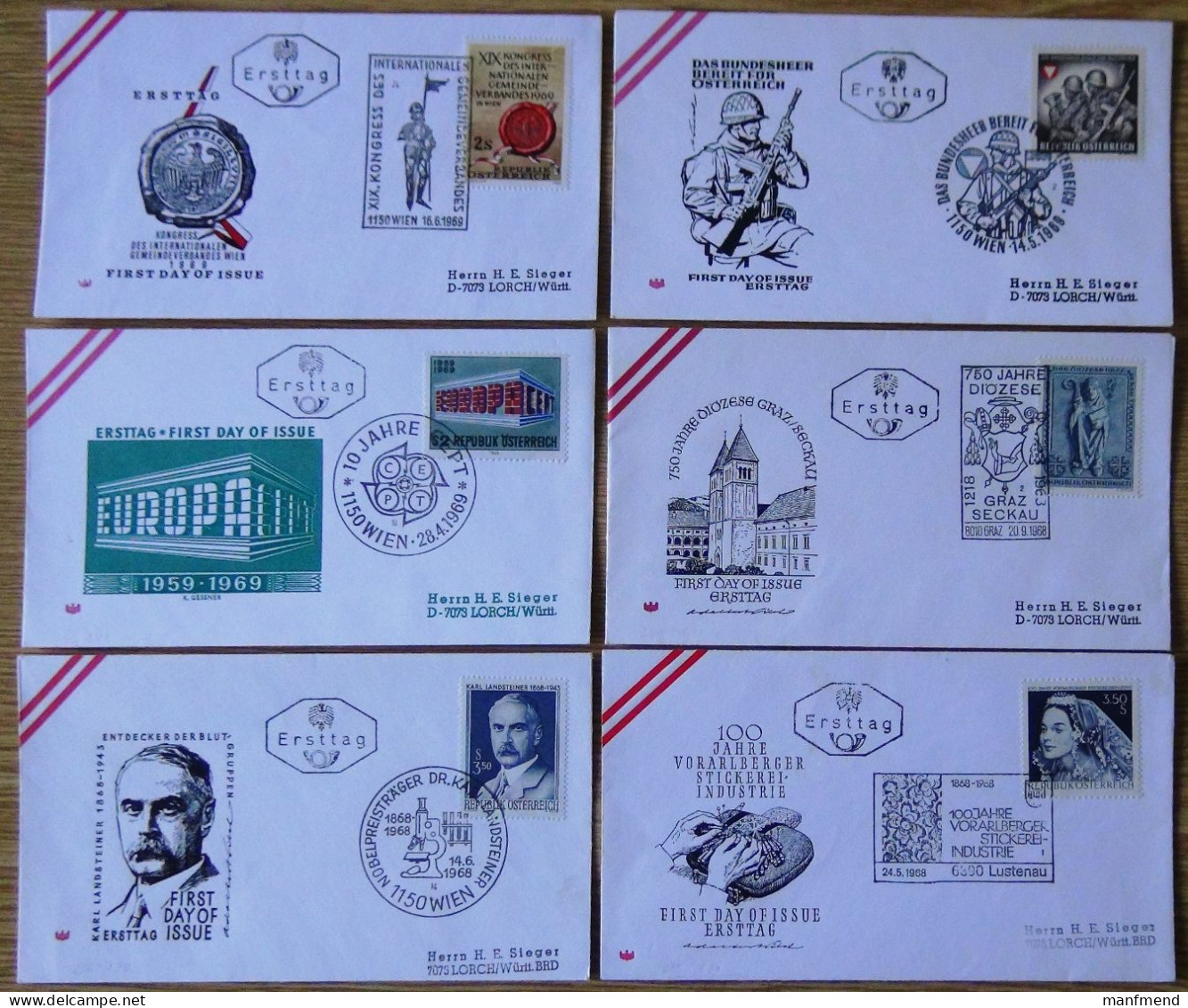 Austria - St. 25 FDCs From 1966 - 1974 / 1984 - Look Scans(4) - Collections