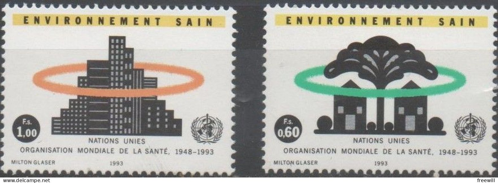 Nations Unies  United Nations  Environnement Sain MNH 1963 - Nuovi