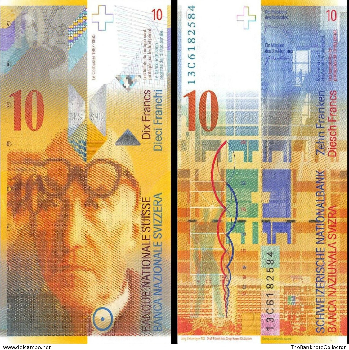 Switzerland 10 Francs ND 2013 P-67 UNC - Switzerland