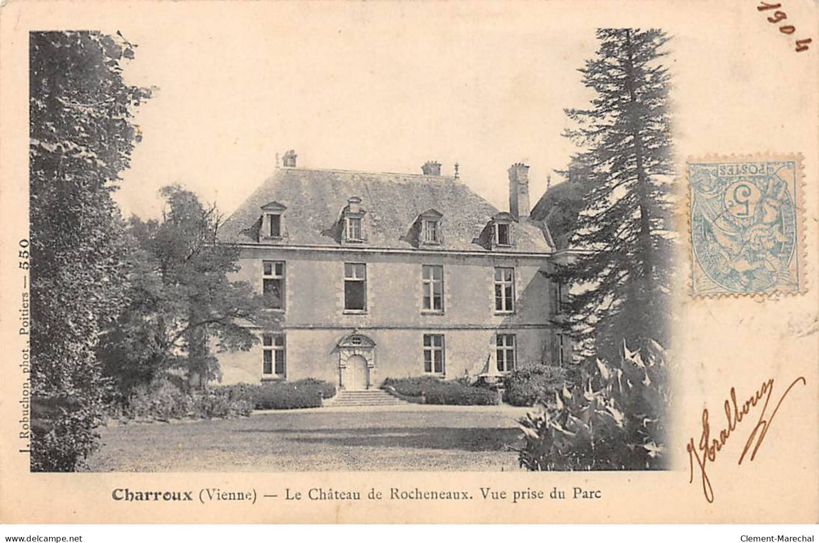 CHARROUX - Le Château De Rocheneaux - Vue Prise Du Parc - Très Bon état - Charroux