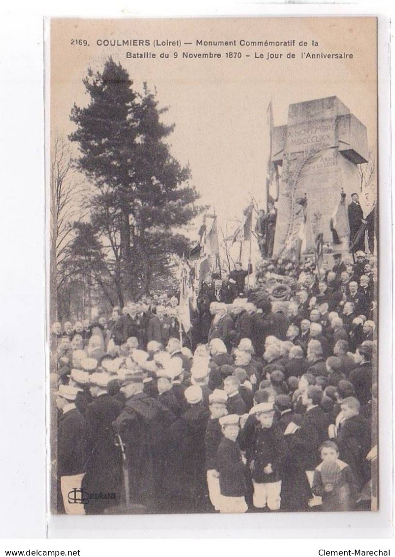 COULMIERS: Monument Commémoratif De La Bataille Du 9 Novembre 1870, Le Jour De L'anniversaire - Très Bon état - Coulmiers