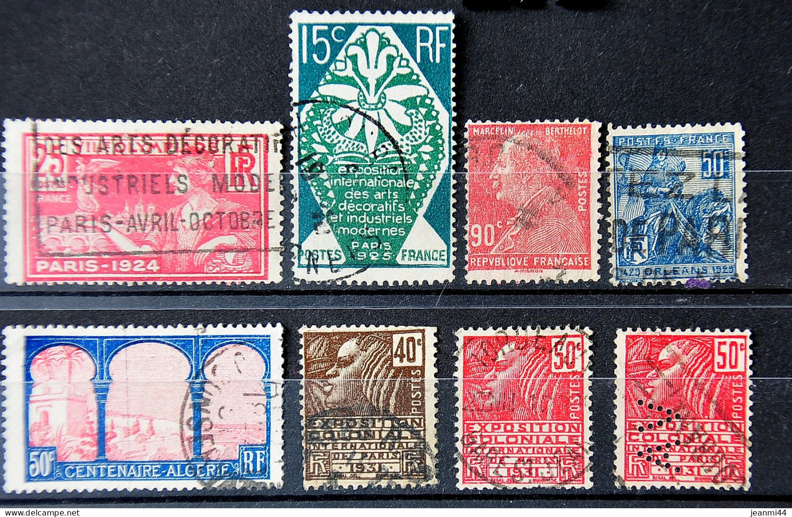 FRANCE 1920/1930 - Petit Lot De 8 Timbres N° 184-211-243-257-263-271-272-272a - Gebruikt