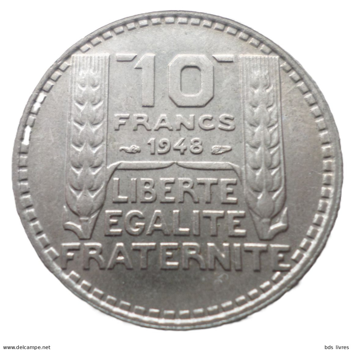 FRANCE.... 10 Francs Turin  Cupronickel, Petite Tête -année 1948    Pièce Non Nettoyée - Et Patinée (voir Images) - 10 Francs