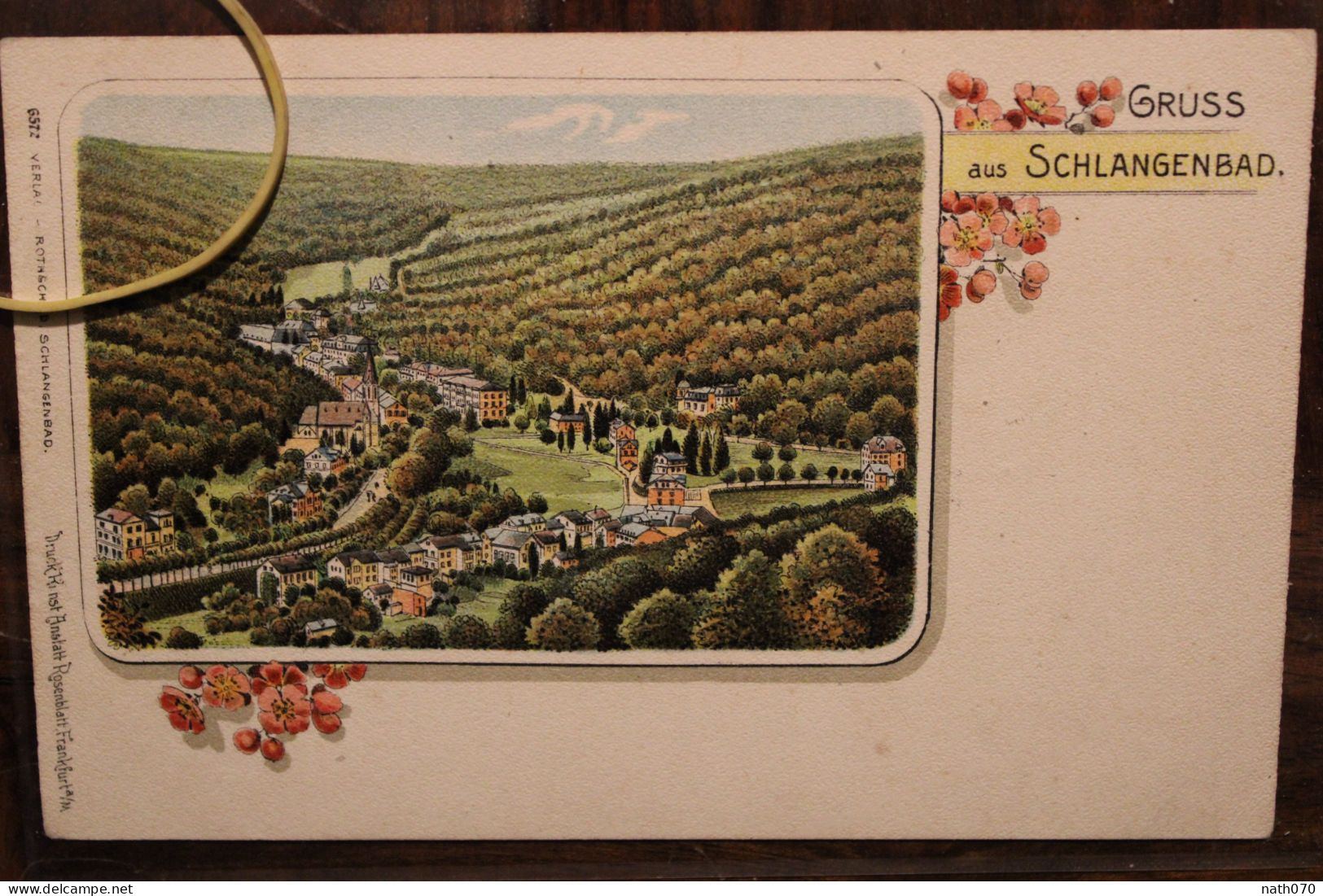 AK 1900's Cpa Gruss Aus Gruß SCHLANGENBAD Litho - Schlangenbad