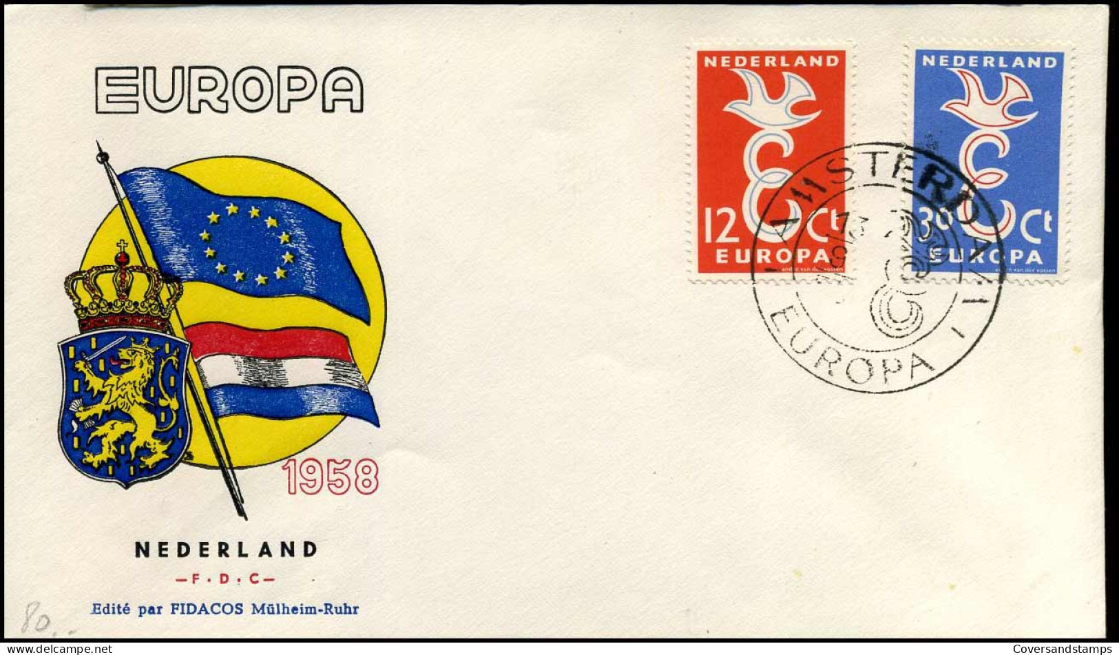 Nederland - FDC - Europa CEPT 1958 - 1958