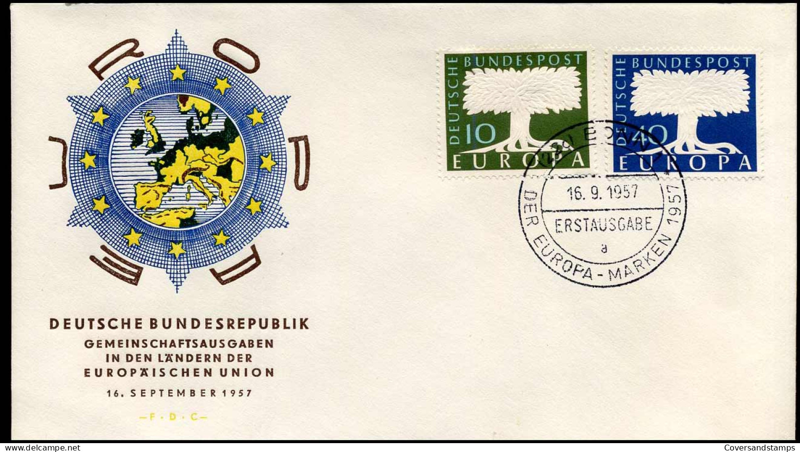 Bundespost  - FDC - Europa CEPT 1957 - 1957