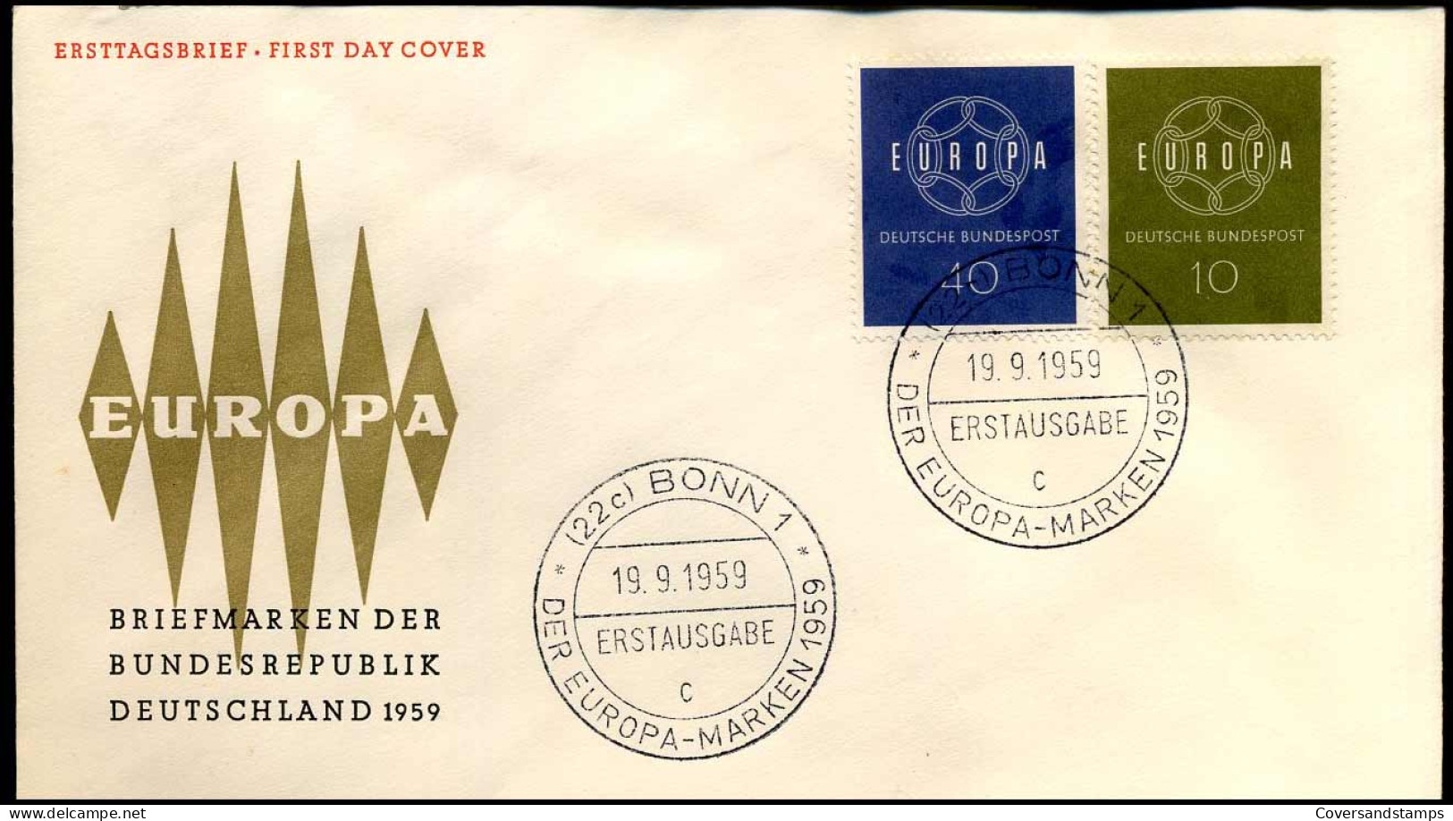 Bundespost  - FDC - Europa CEPT 1959 - 1959