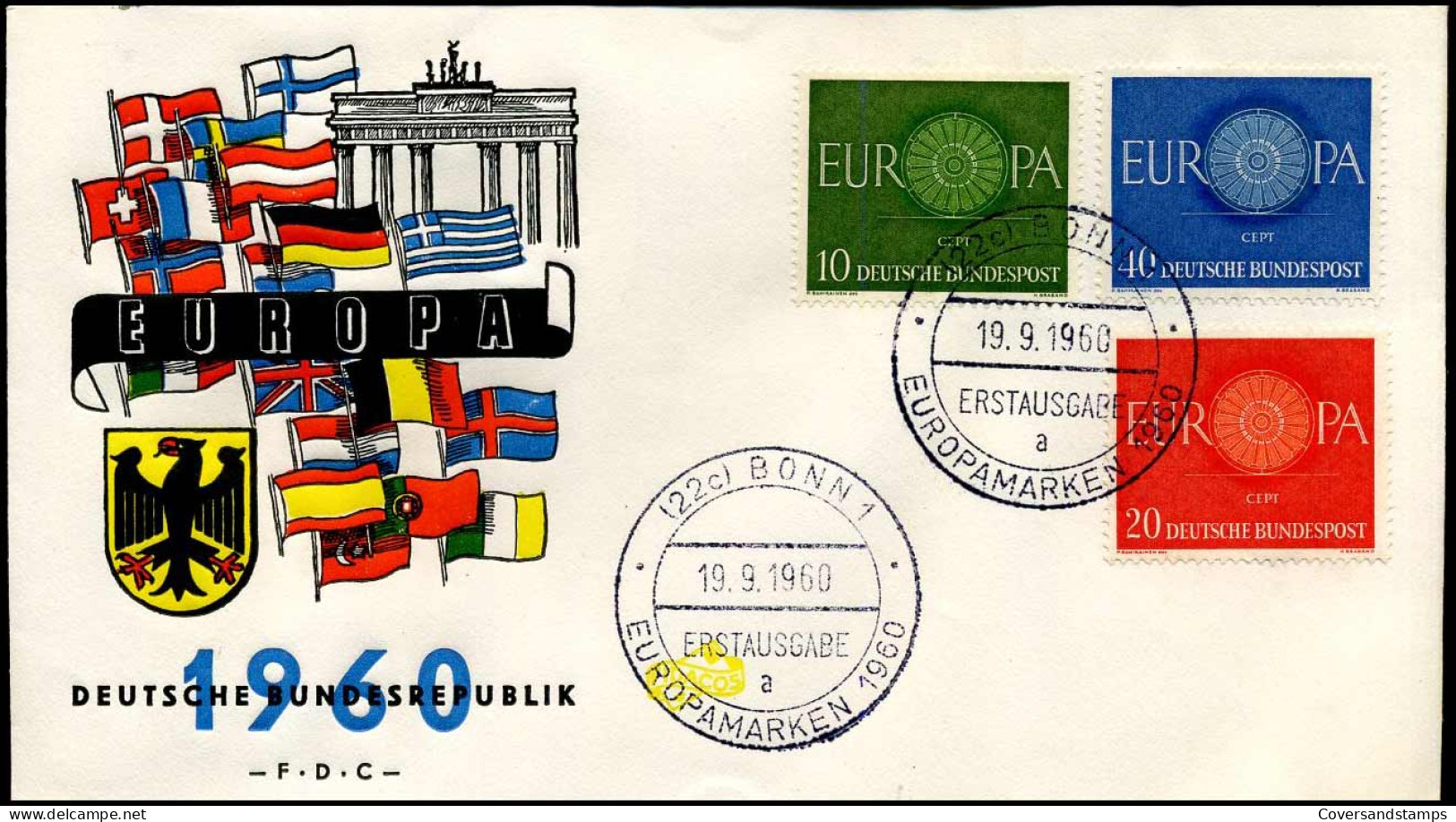 Bundespost  - FDC - Europa CEPT 1960 - 1960
