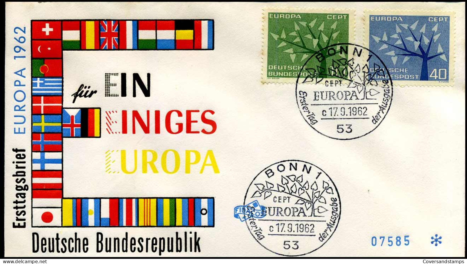 Bundespost  - FDC - Europa CEPT 1962 - 1962